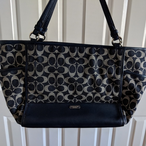 Coach Denim Blue Signature Tote - Picture 5 of 5